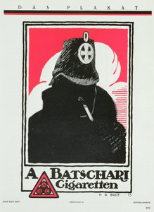 Reklama papierosów A. Batschari, z "Das Plakat", kolekcja plakatów niemieckich, 1915